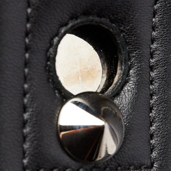 Fendi Black Quilted Lambskin Leather Dotcom Click Small Shoulder Bag - 8BN299 - Picture 7 of 12